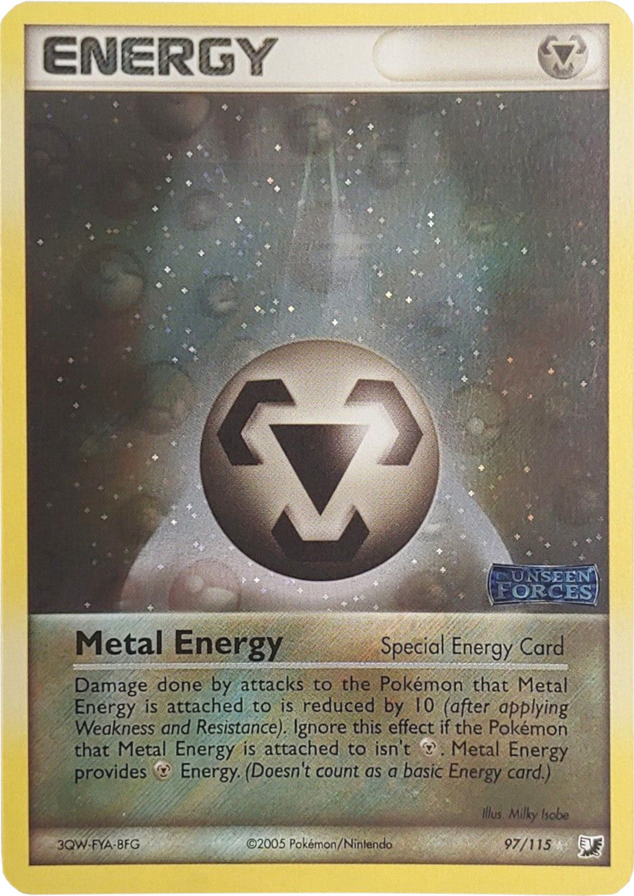 Metal Energy (97/115) (Stamped) [EX: Unseen Forces] | Black Swamp Games