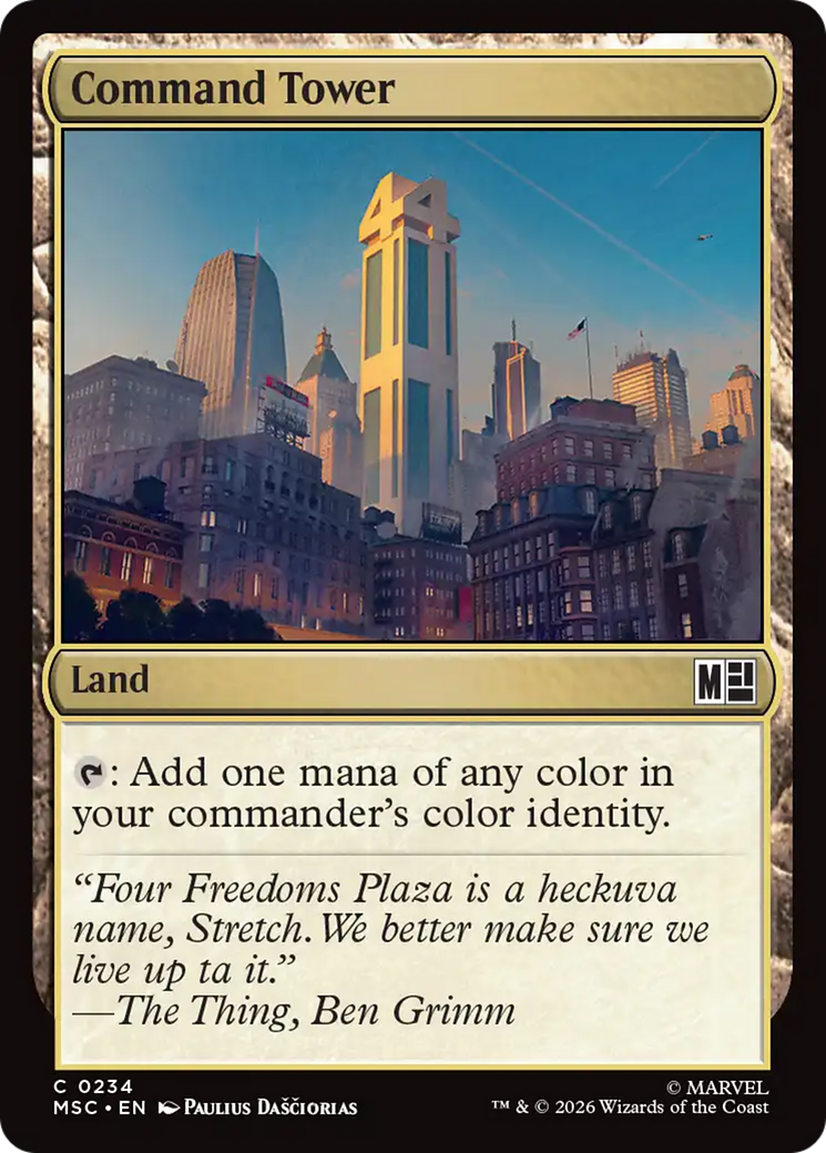Command Tower (0234) (Surge Foil) [Marvel Super Heroes Commander] | Black Swamp Games