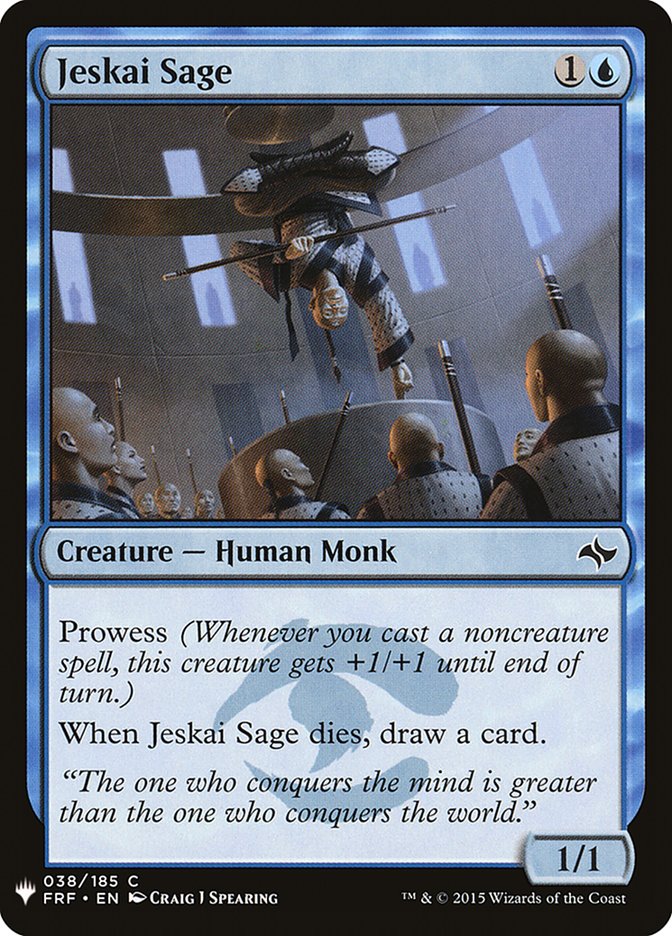 Jeskai Sage [Mystery Booster] | Black Swamp Games