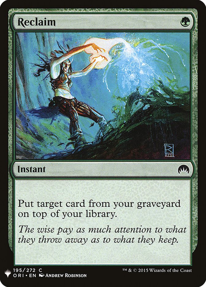 Reclaim [Mystery Booster] | Black Swamp Games