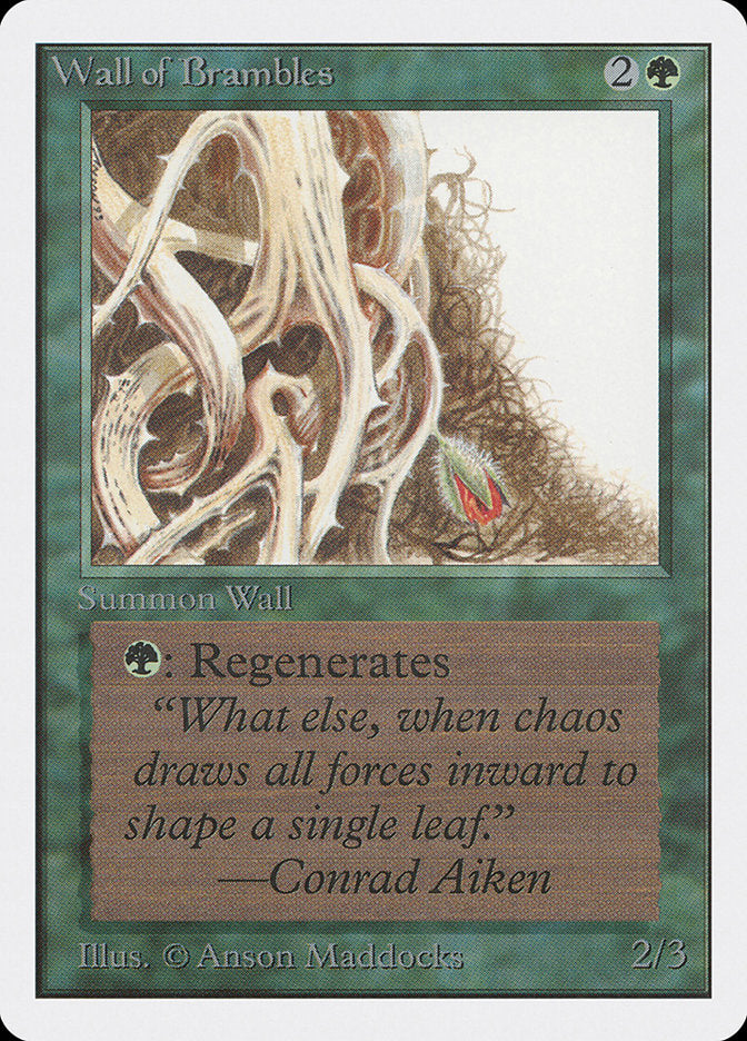 Wall of Brambles [Unlimited Edition] | Black Swamp Games