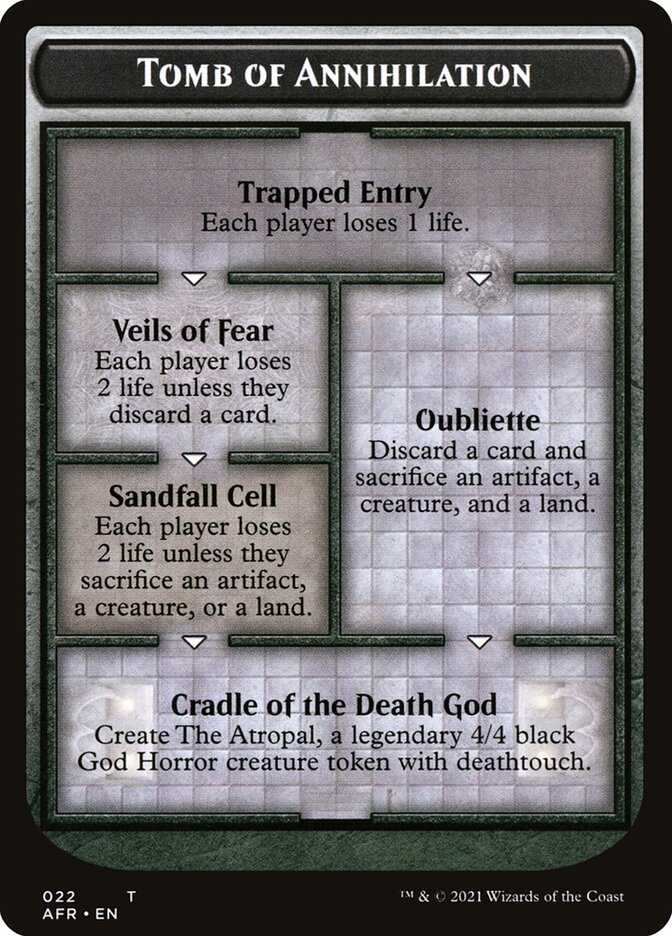 Tomb of Annihilation Token (Oversized) [Oversize Cards] | Black Swamp Games