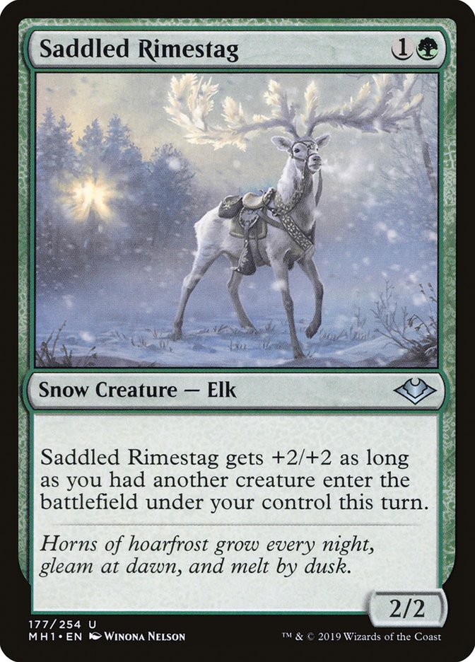 Saddled Rimestag [Modern Horizons] | Black Swamp Games