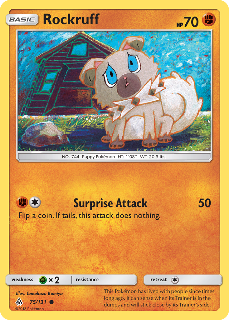 Rockruff (75/131) [Sun & Moon: Forbidden Light] | Black Swamp Games