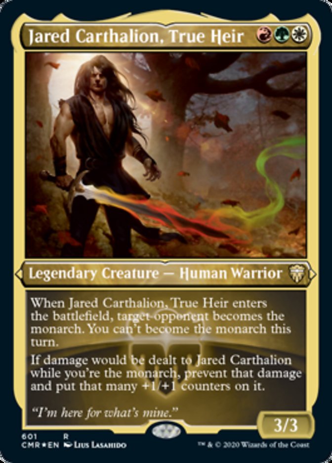 Jared Carthalion, True Heir (Etched) [Commander Legends] | Black Swamp Games