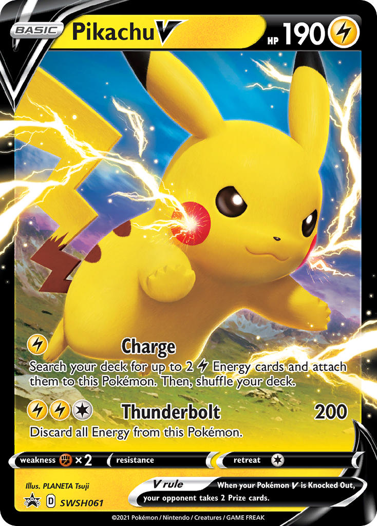 Pikachu V (SWSH061) (Jumbo Card) [Sword & Shield: Black Star Promos] | Black Swamp Games