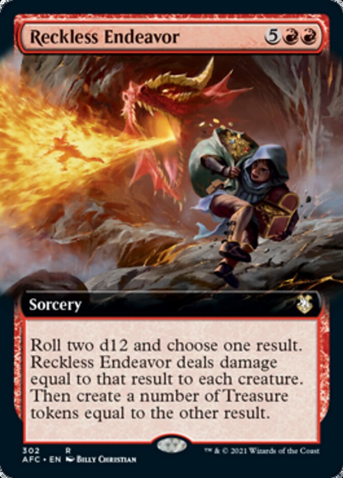 Reckless Endeavor (Extended Art) [Dungeons & Dragons: Adventures in the Forgotten Realms Commander] | Black Swamp Games