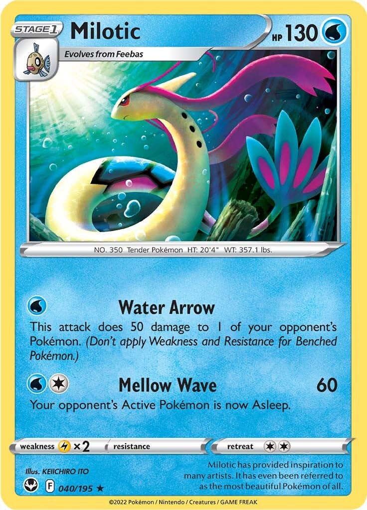 Milotic (040/195) [Sword & Shield: Silver Tempest] | Black Swamp Games