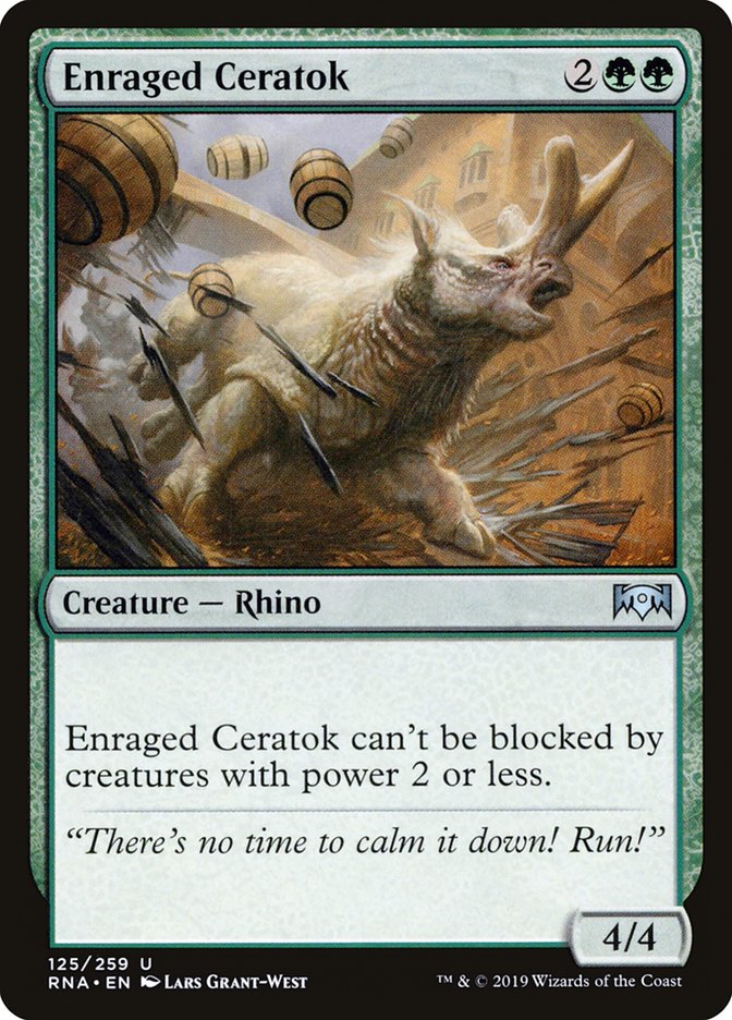 Enraged Ceratok [Ravnica Allegiance] | Black Swamp Games