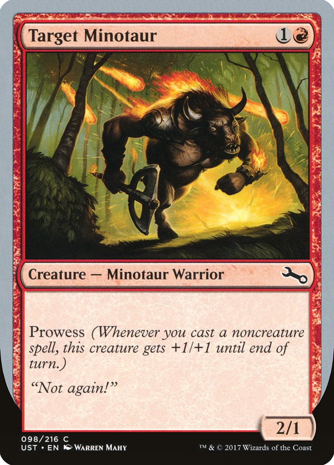 Target Minotaur (Fire Art) [Unstable] | Black Swamp Games