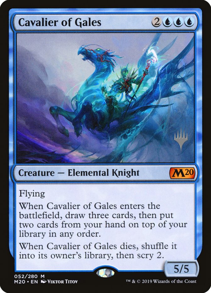 Cavalier of Gales (Promo Pack) [Core Set 2020 Promos] | Black Swamp Games