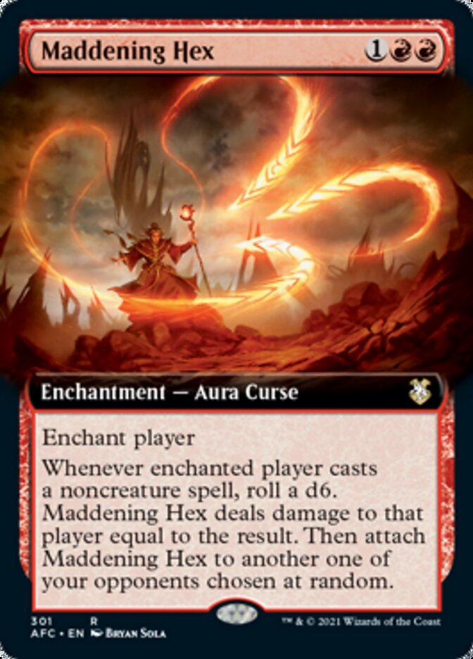 Maddening Hex (Extended Art) [Dungeons & Dragons: Adventures in the Forgotten Realms Commander] | Black Swamp Games