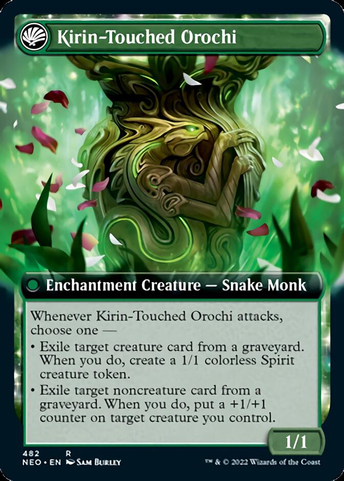 Teachings of the Kirin // Kirin-Touched Orochi (Extended Art) [Kamigawa: Neon Dynasty] | Black Swamp Games