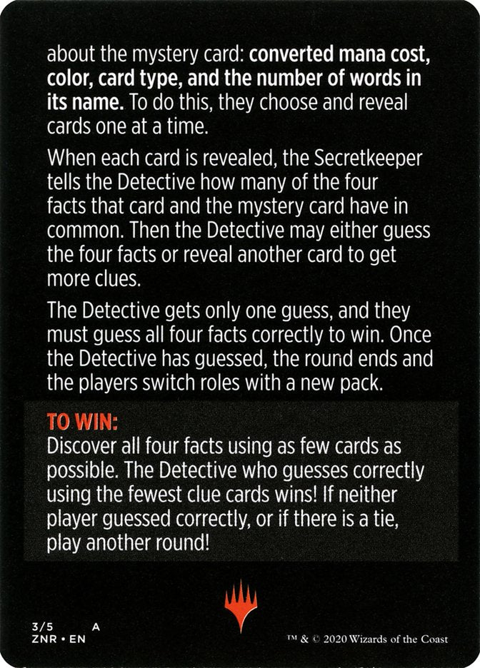 Booster Sleuth (Magic Minigame) [Zendikar Rising Minigame] | Black Swamp Games