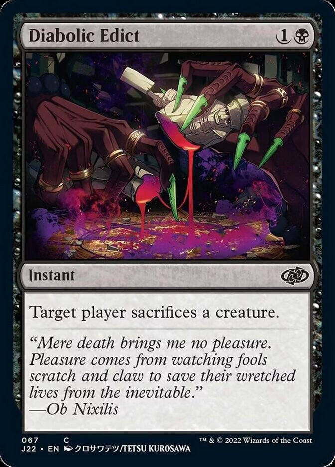 Diabolic Edict [Jumpstart 2022] | Black Swamp Games