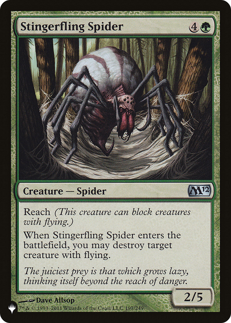 Stingerfling Spider [The List] | Black Swamp Games