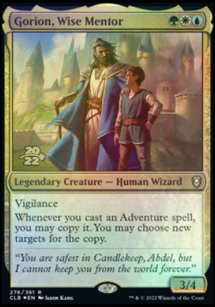 Gorion, Wise Mentor [Commander Legends: Battle for Baldur's Gate Prerelease Promos] | Black Swamp Games