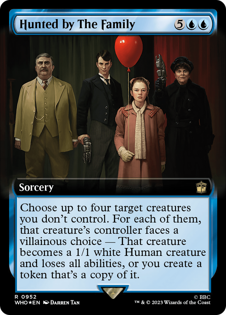 Hunted by The Family (Extended Art) (Surge Foil) [Doctor Who] | Black Swamp Games