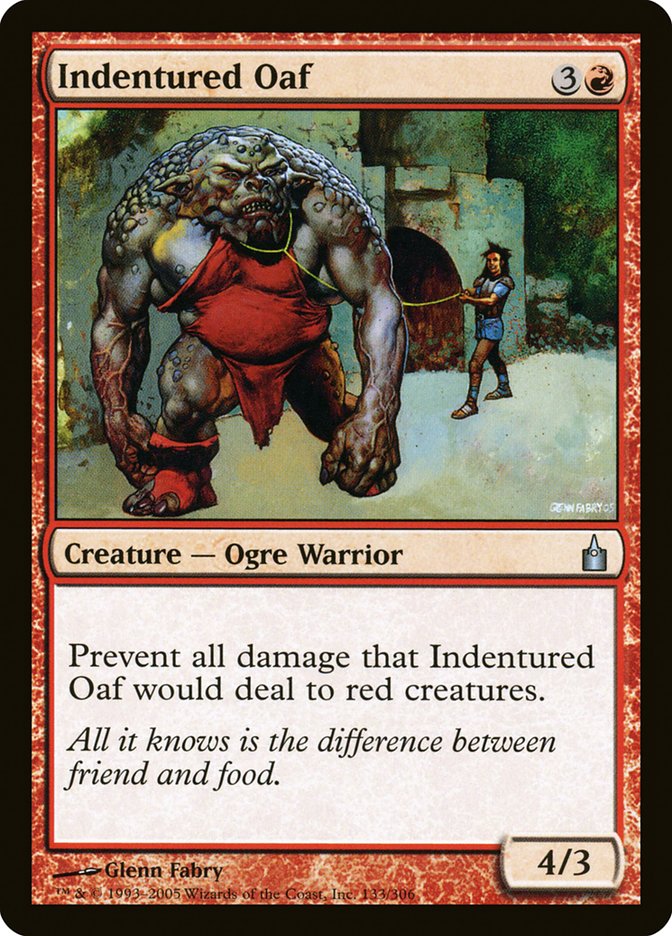 Indentured Oaf [Ravnica: City of Guilds] | Black Swamp Games