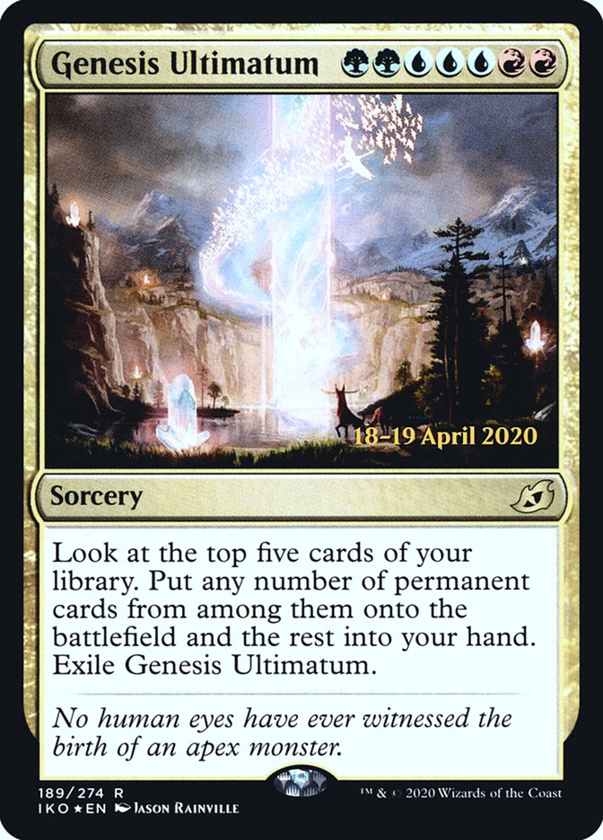 Genesis Ultimatum [Ikoria: Lair of Behemoths Prerelease Promos] | Black Swamp Games