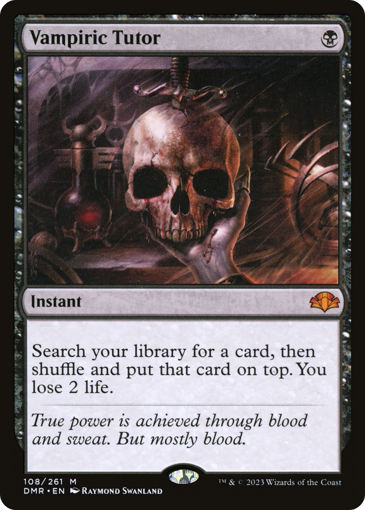 Vampiric Tutor [Dominaria Remastered] | Black Swamp Games