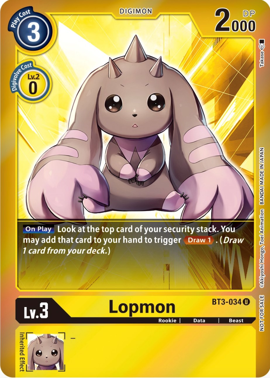 Lopmon [BT3-034] (Event Pack 4) [Release Special Booster Promos] | Black Swamp Games