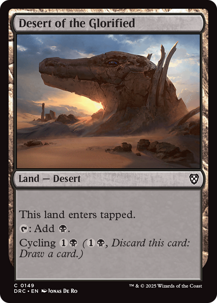 Desert of the Glorified [Aetherdrift Commander] | Black Swamp Games