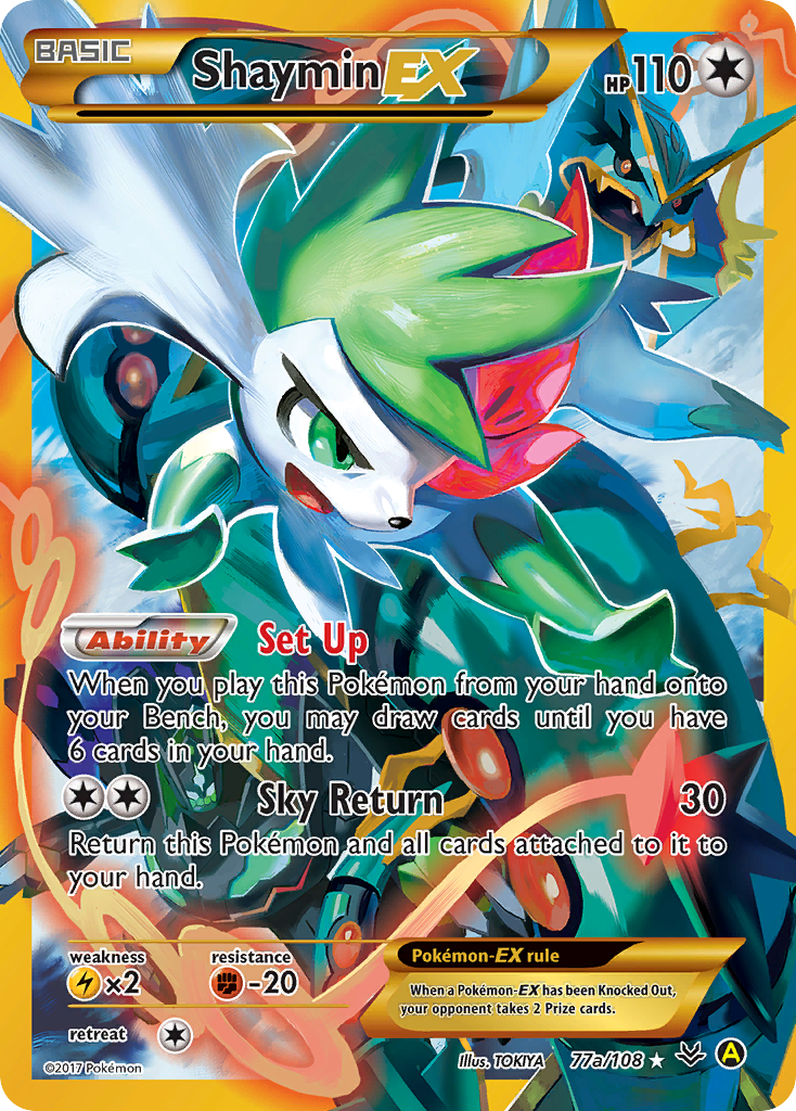 Shaymin EX (77a/108) [Alternate Art Promos] | Black Swamp Games