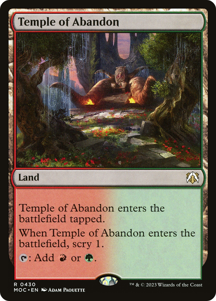 Temple of Abandon [March of the Machine Commander] | Black Swamp Games