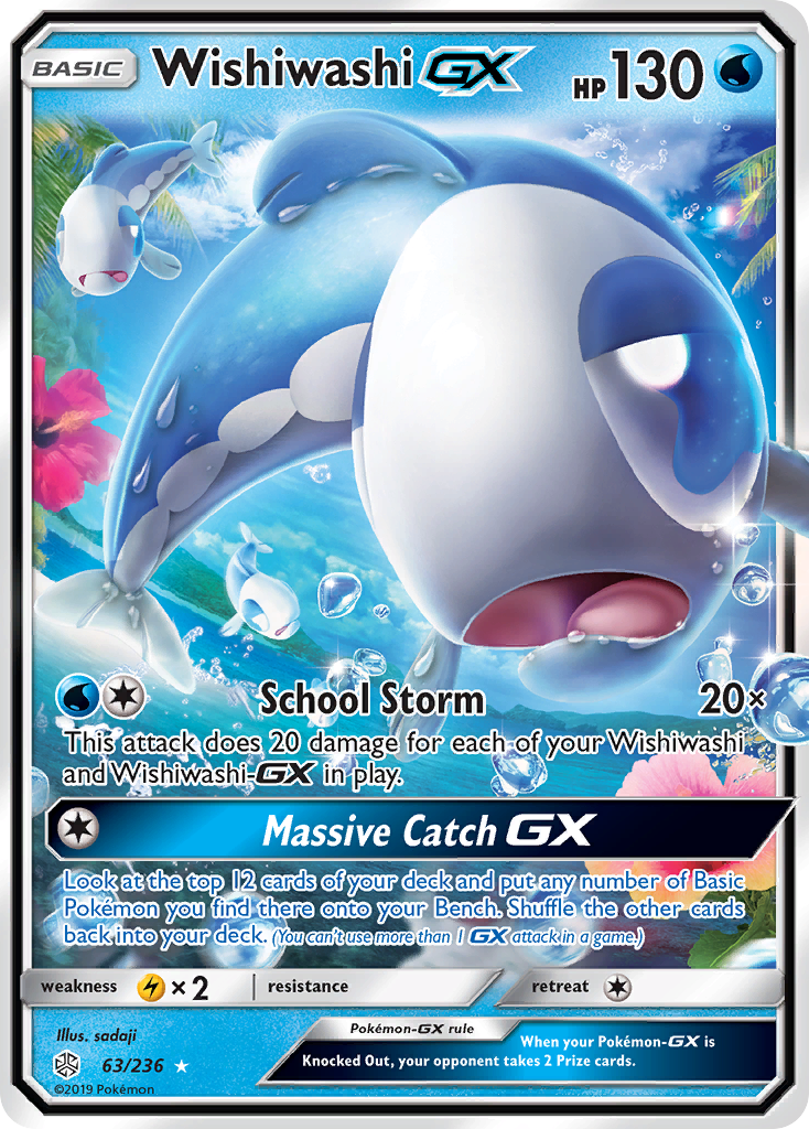 Wishiwashi GX (63/236) [Sun & Moon: Cosmic Eclipse] | Black Swamp Games