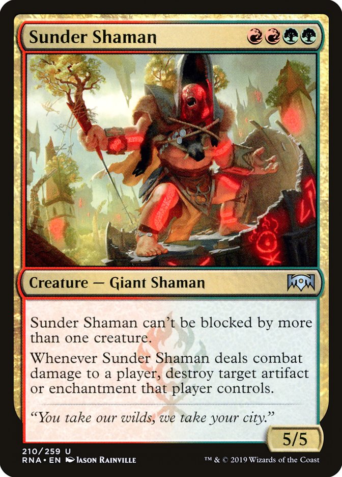 Sunder Shaman [Ravnica Allegiance] | Black Swamp Games