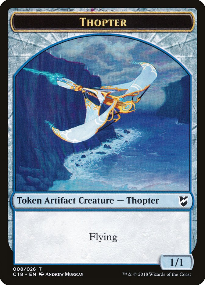 Myr (007) // Thopter (008) Double-Sided Token [Commander 2018 Tokens] | Black Swamp Games