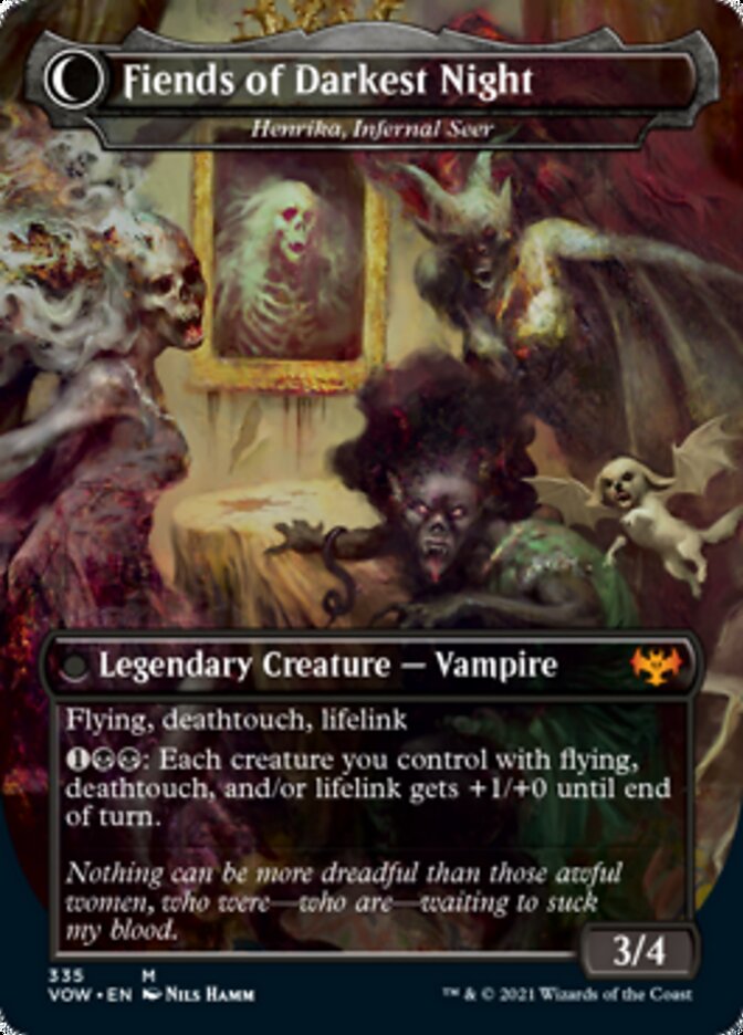 Henrika Domnathi // Henrika, Infernal Seer - The Three Weird Sisters // Fiends of Darkest Night [Innistrad: Crimson Vow] | Black Swamp Games