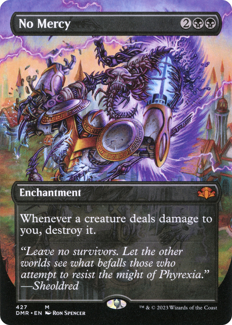 No Mercy (Borderless Alternate Art) [Dominaria Remastered] | Black Swamp Games