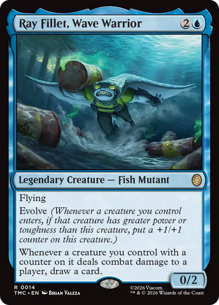 Ray Fillet, Wave Warrior [Teenage Mutant Ninja Turtles Commander] | Black Swamp Games
