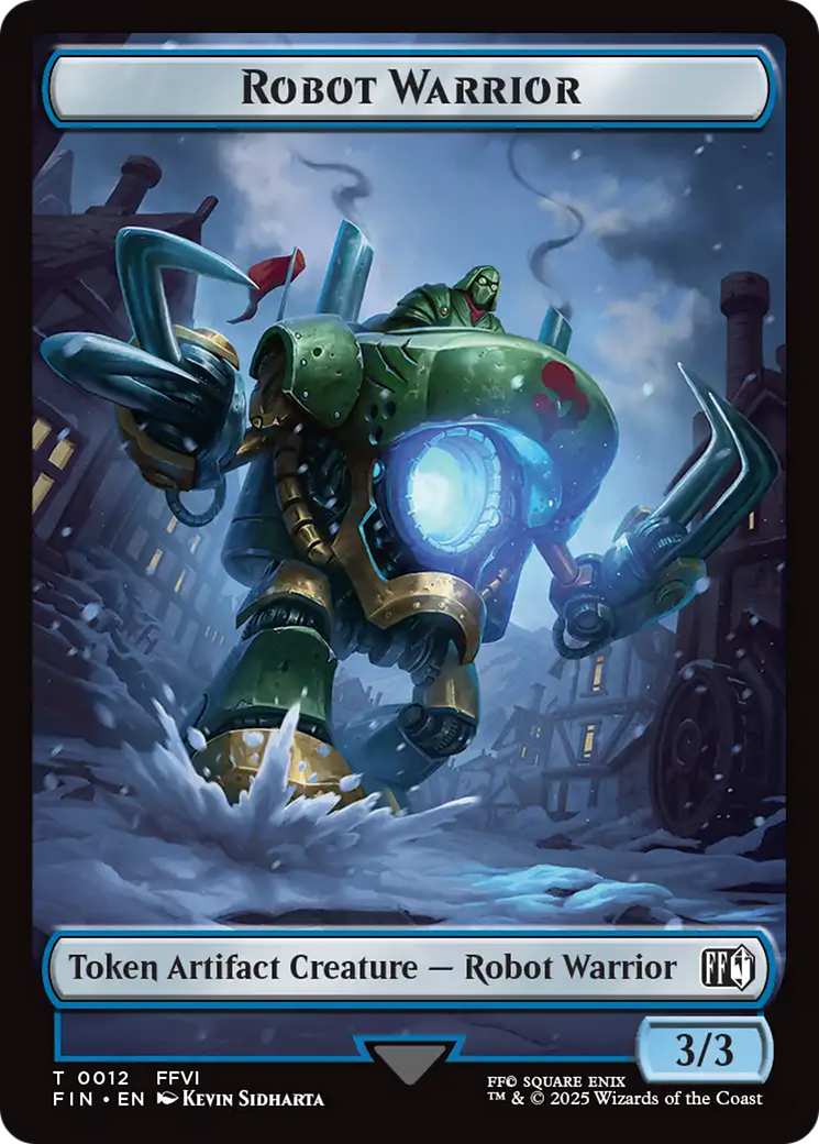 Robot Warrior (0012) // Copy (0001) Double-Sided Token [FINAL FANTASY Tokens] | Black Swamp Games