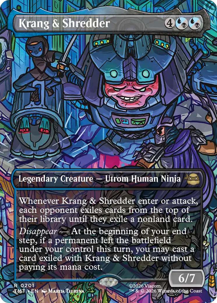 Krang & Shredder (Borderless) [Teenage Mutant Ninja Turtles] | Black Swamp Games