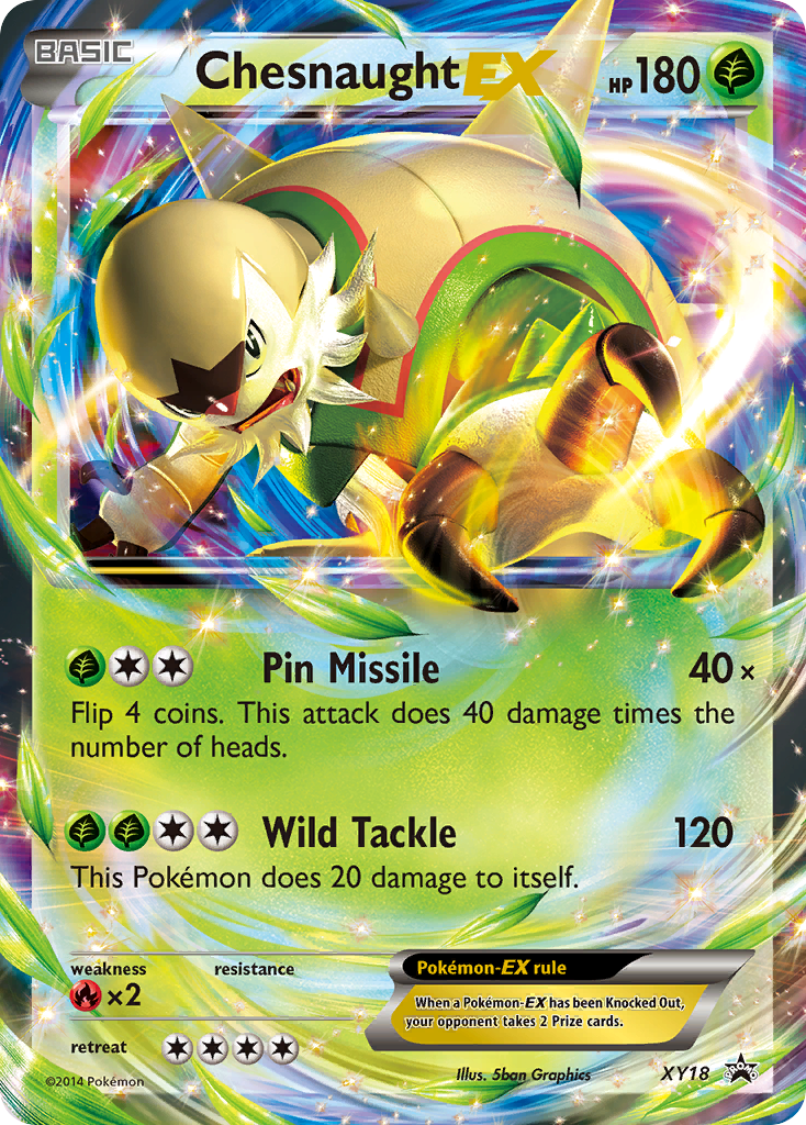 Chesnaught EX (XY18) [XY: Black Star Promos] | Black Swamp Games