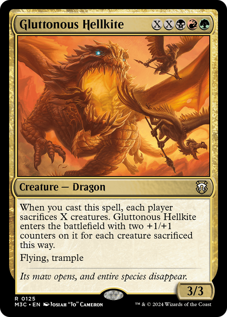 Gluttonous Hellkite [Modern Horizons 3 Commander] | Black Swamp Games