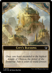 City's Blessing // Construct (0075) Double-Sided Token [Commander Masters Tokens] | Black Swamp Games