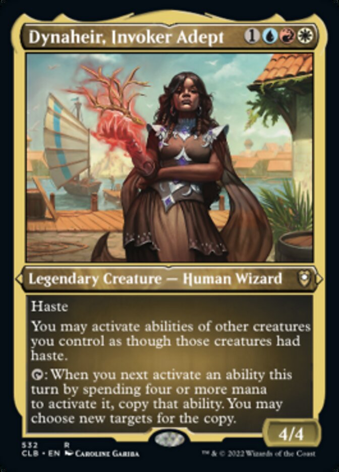 Dynaheir, Invoker Adept (Foil Etched) [Commander Legends: Battle for Baldur's Gate] | Black Swamp Games