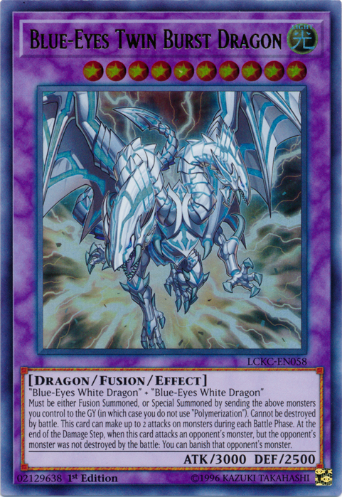 Blue-Eyes Twin Burst Dragon [LCKC-EN058] Ultra Rare | Black Swamp Games