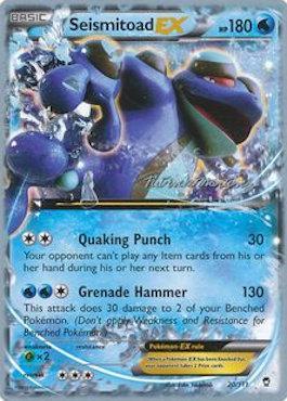 Seismitoad EX (20/111) (Punches 'n' Bites - Patrick Martinez) [World Championships 2015] | Black Swamp Games
