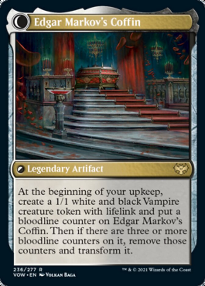 Edgar, Charmed Groom // Edgar Markov's Coffin [Innistrad: Crimson Vow] | Black Swamp Games