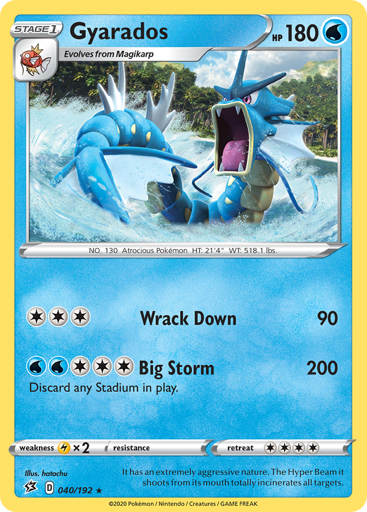 Gyarados (040/192) [Sword & Shield: Rebel Clash] | Black Swamp Games