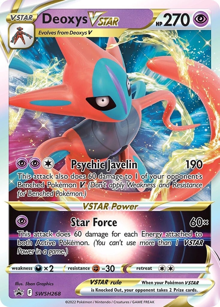 Deoxys VSTAR (SWSH268) (Jumbo Card) [Sword & Shield: Black Star Promos] | Black Swamp Games