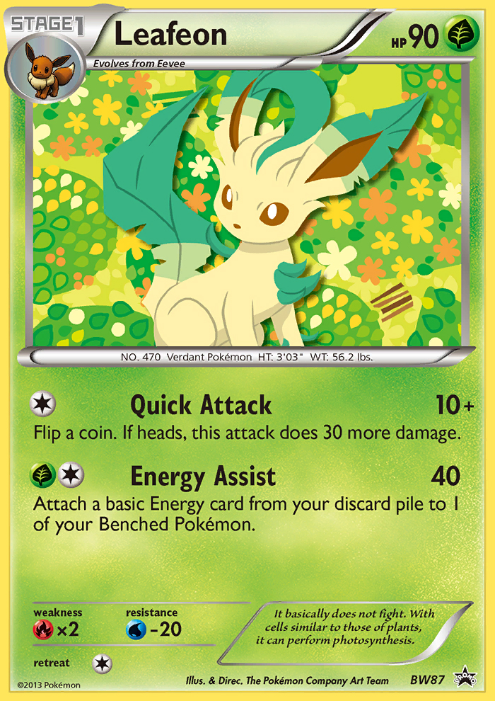 Leafeon (BW87) [Black & White: Black Star Promos] | Black Swamp Games