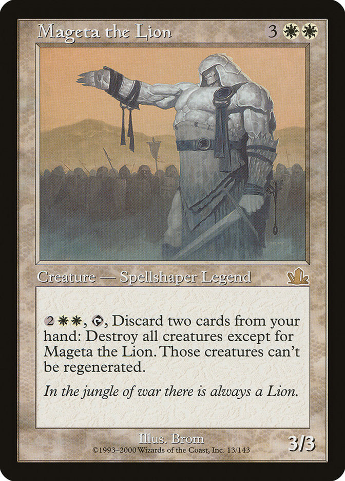 Mageta the Lion [Prophecy] | Black Swamp Games