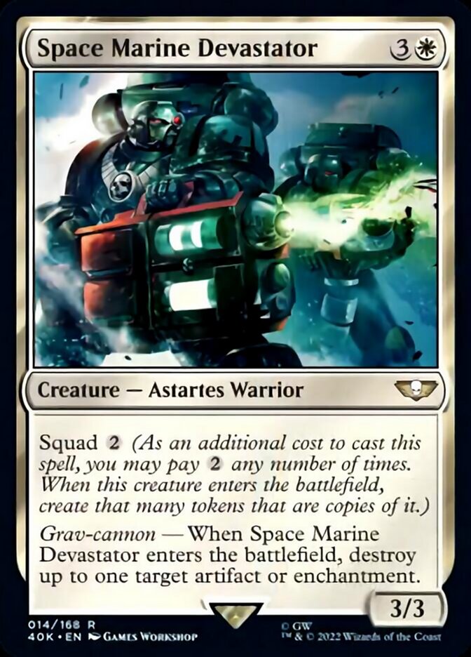 Space Marine Devastator (Surge Foil) [Warhammer 40,000] | Black Swamp Games