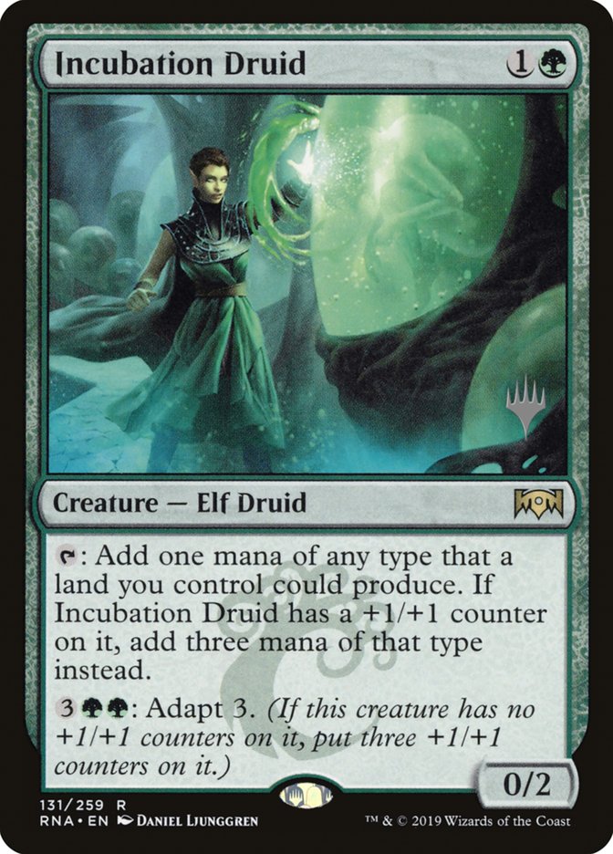 Incubation Druid (Promo Pack) [Ravnica Allegiance Promos] | Black Swamp Games